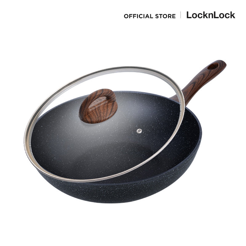 LocknLock Baum Marble Wok 28 cm. - LBU1285