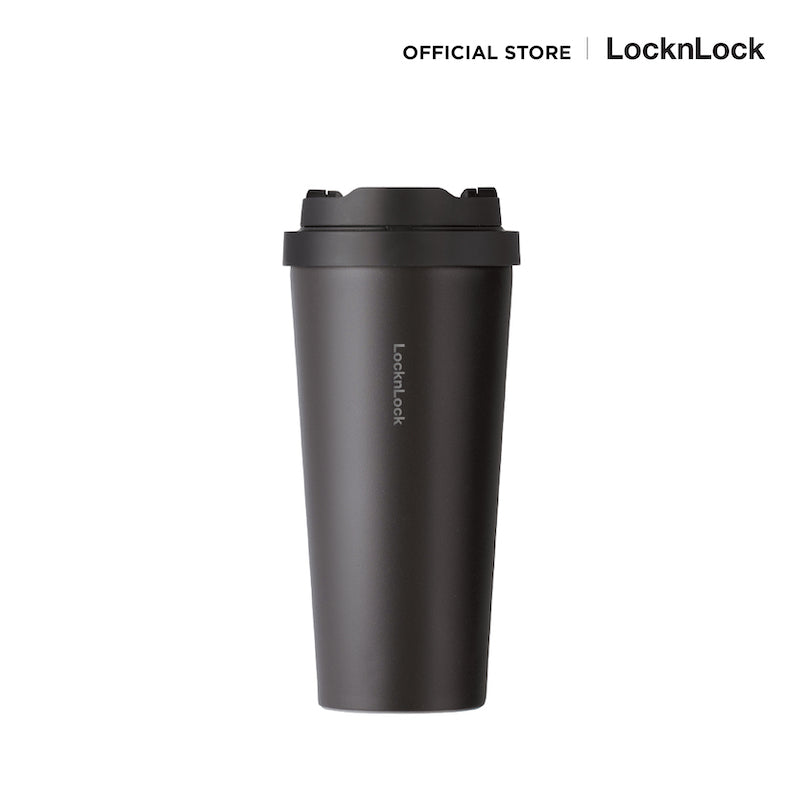 แก้วเก็บความเย็น LocknLock Energetic One Touch Tumbler 550 ml. LHC3249 black