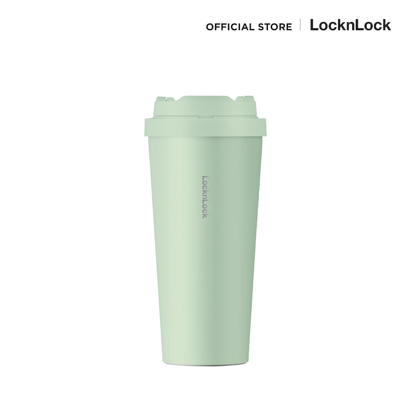แก้วเก็บความเย็น LocknLock Energetic One Touch Tumbler 550 ml. LHC3249 green