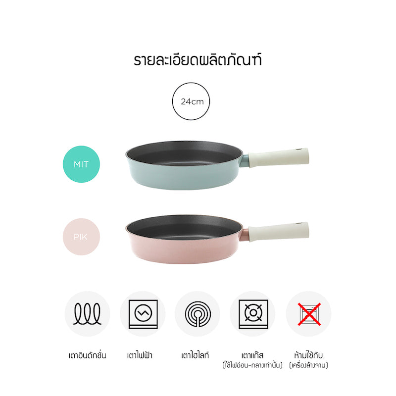 LocknLock Suit Cookware Fry Pan 24 cm. - CSU1243