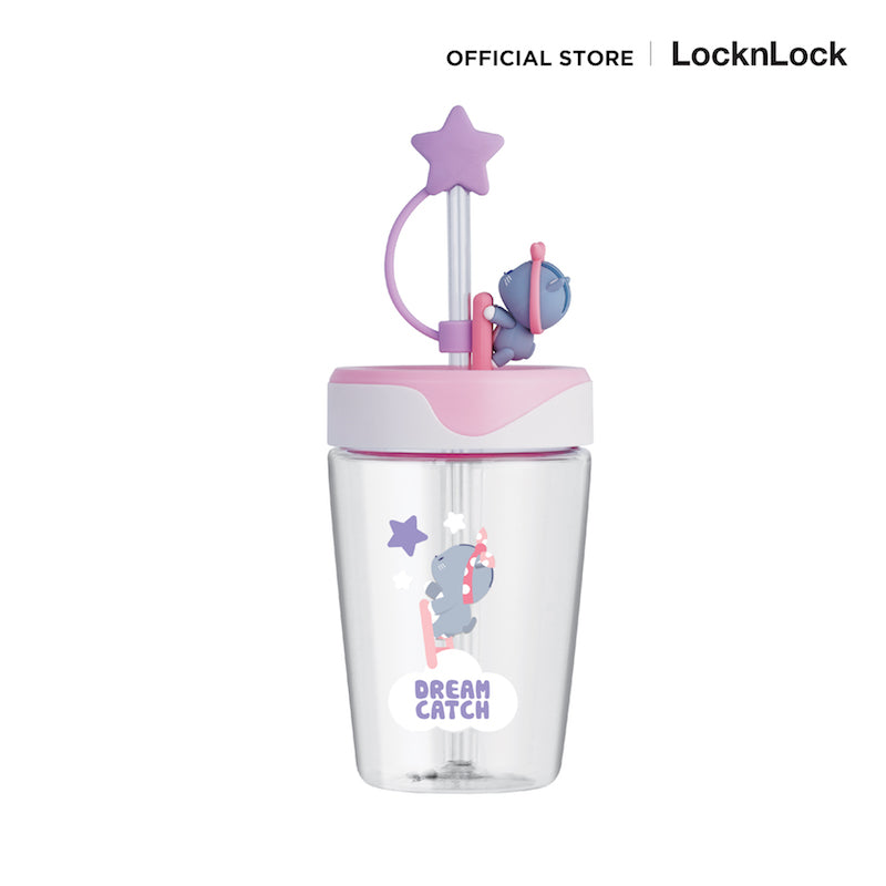 LocknLock แก้วน้ำพลาสติกพร้อมหลอด Dream Catcher 540 ml. - ABF779