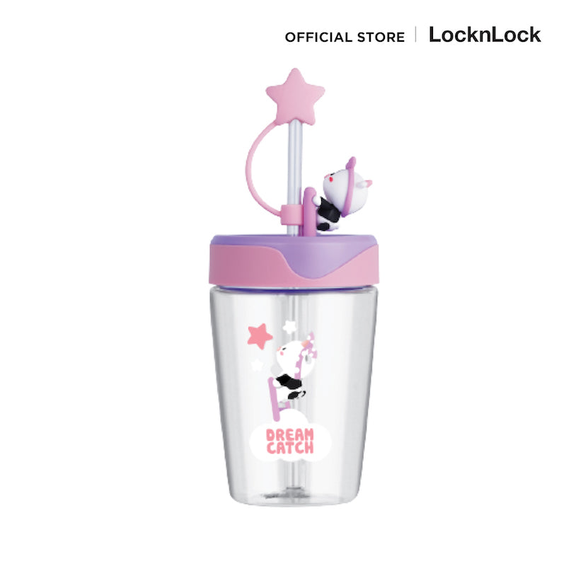 LocknLock แก้วน้ำพลาสติกพร้อมหลอด Dream Catcher 540 ml. - ABF779