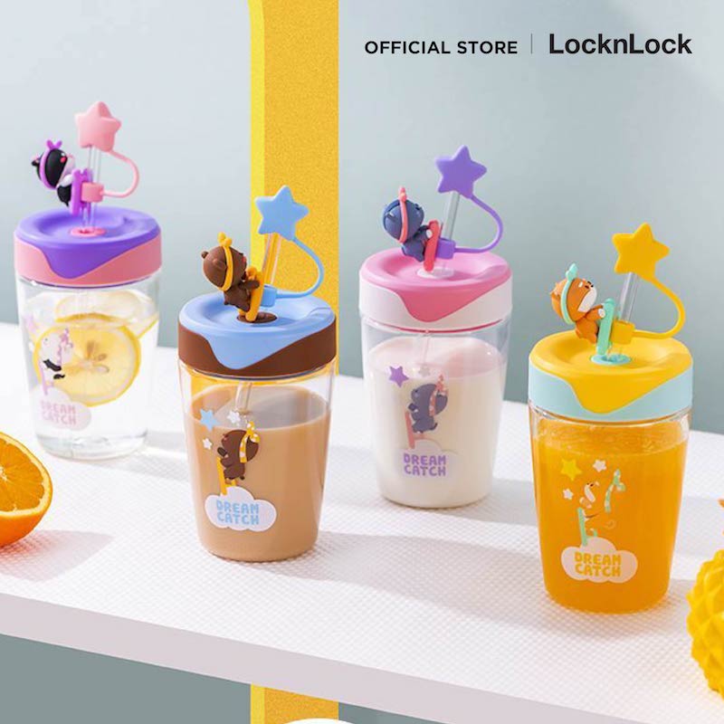 LocknLock แก้วน้ำพลาสติกพร้อมหลอด Dream Catcher 540 ml. - ABF779