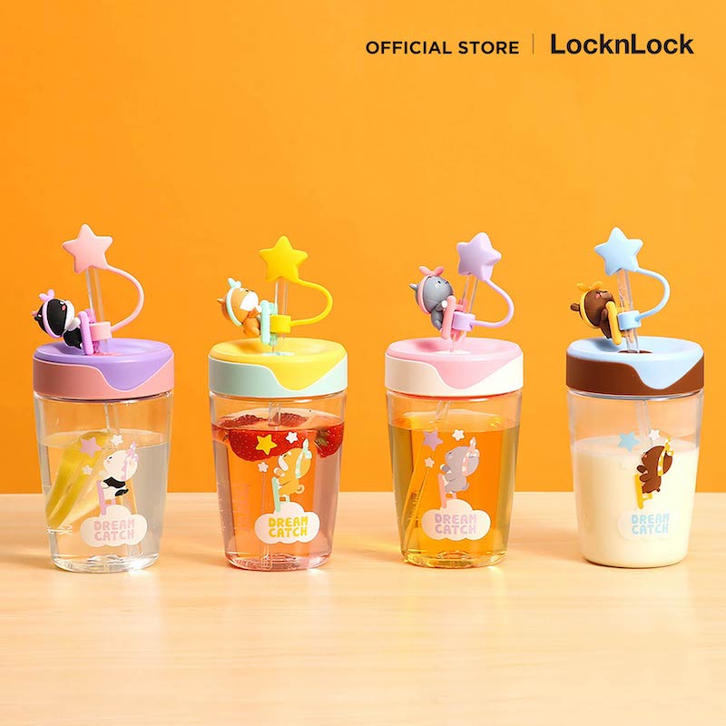 LocknLock แก้วน้ำพลาสติกพร้อมหลอด Dream Catcher 540 ml. - ABF779