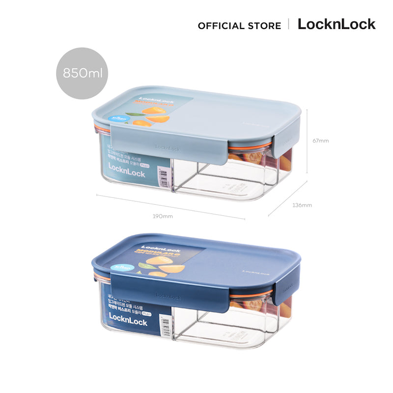 LocknLock กล่องถนอมอาหาร Bisfree Modular Plus 850 ml. - LBF404DR