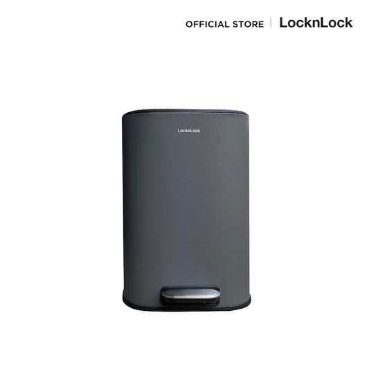 LocknLock ถังขยะสแตนเลส พร้อมฝาปิด 12 L. - BYP011DGRY