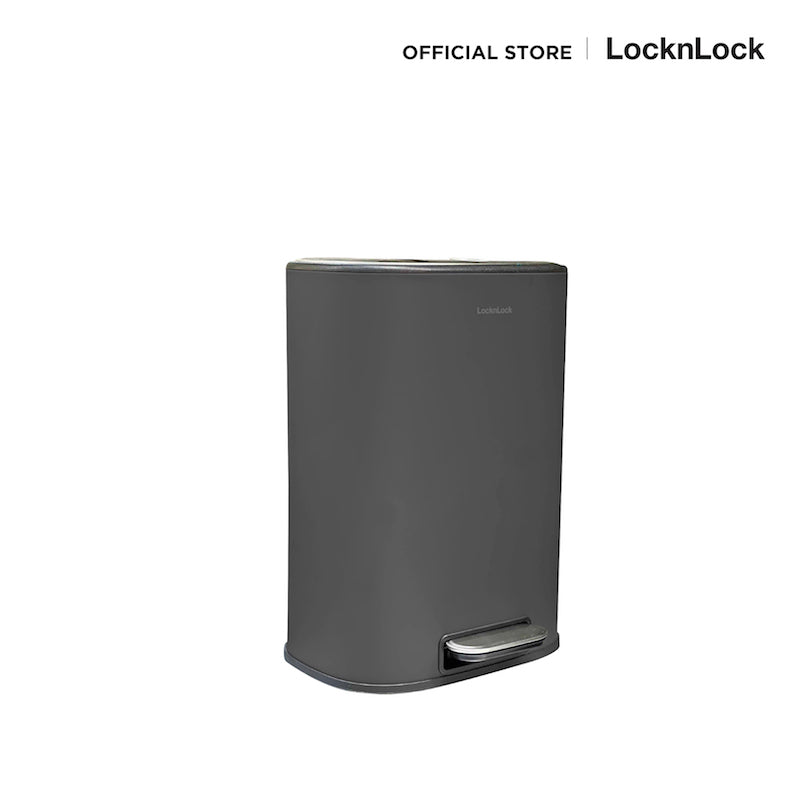 LocknLock ถังขยะสแตนเลส พร้อมฝาปิด 12 L. - BYP011DGRY