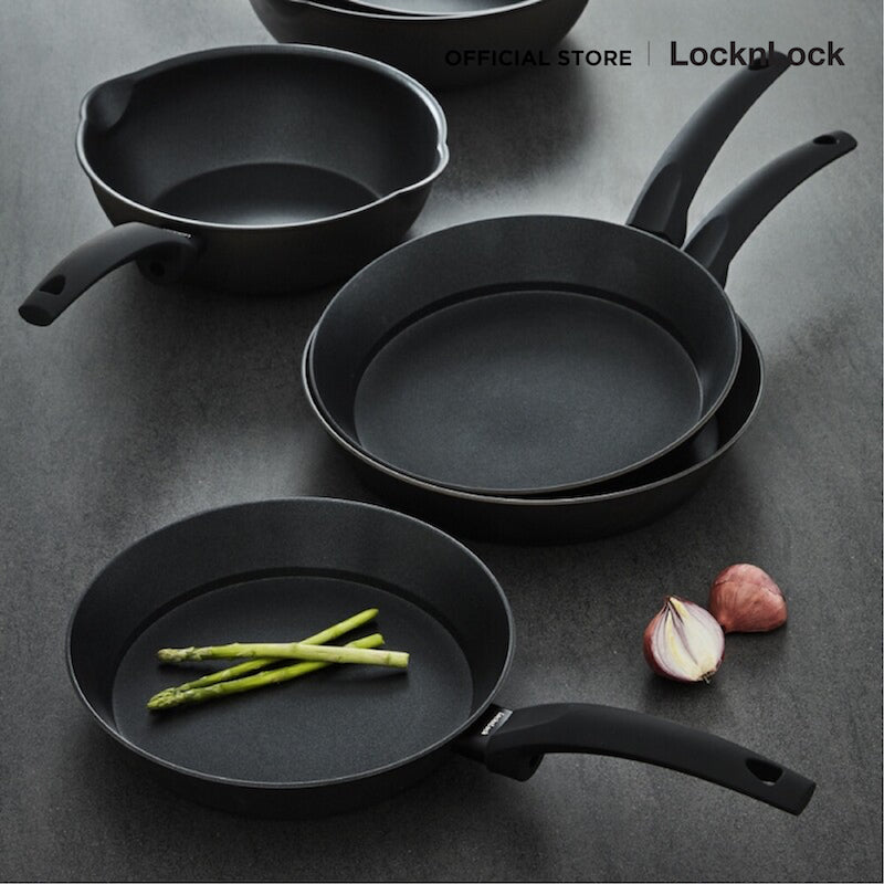 LocknLock กระทะก้นลึกเคลือบไทเทเนียม Brawny IH Cookware ขนาด 24 cm. - CAW2425