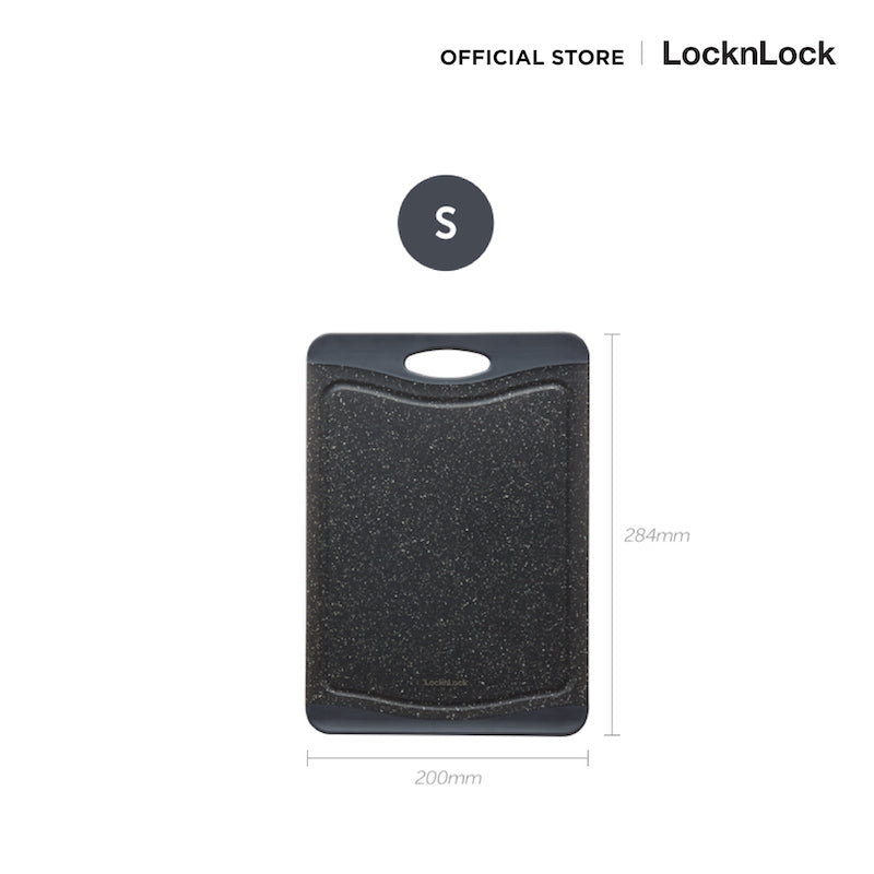 LocknLock เขียงลายหินอ่อนสีดำ สไตล์หรู Antibacterial Black Mabble Cutting Board - CKD008