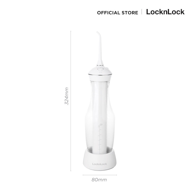 LocknLock เครื่องฉีดทำความสะอาดฟันไร้สาย Jumbo Cordless Oral Irrigator - ENR126WHT