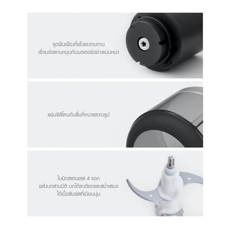 LocknLock เครื่องบดสับอเนกประสงค์ Meat Grinder ความจุ 2.2 L. - EJM196BLK