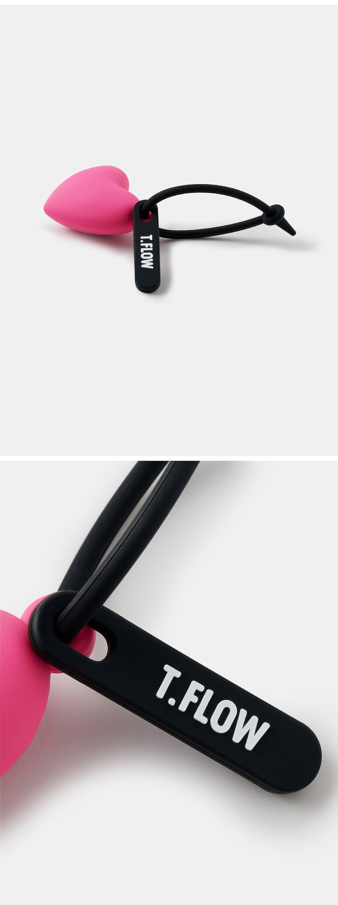 TACTFLOW พวงกุญแจซิลิโคน Silicone Keyring รุ่น HEART (TFC100)