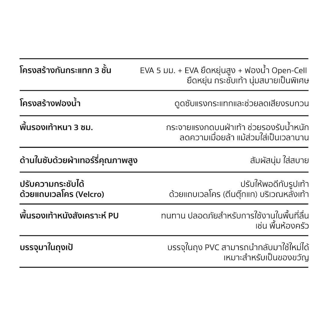 TACTFLOW รองเท้าใส่ในบ้าน Comfy Slippers รุ่น TFH30