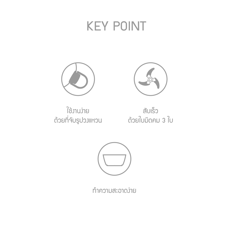 LocknLock เครื่องบดสับอาหารแบบมือดึงขนาดเล็ก mini pull chopper