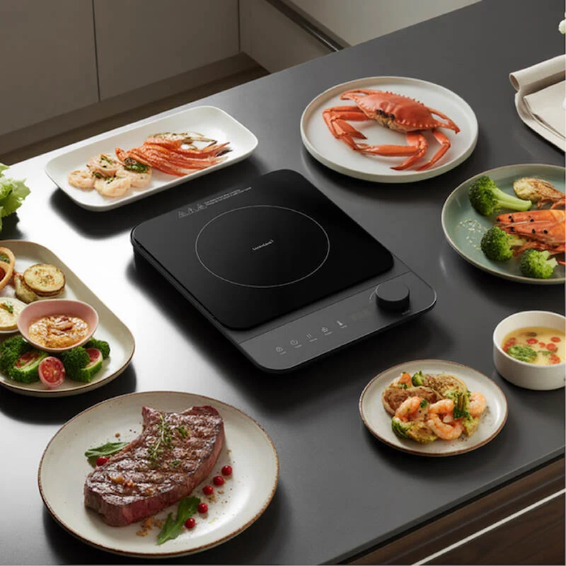LocknLock เตาแม่เหล็กไฟฟ้าขนาดเล็ก Induction Cooker รุ่น EJI351BLK