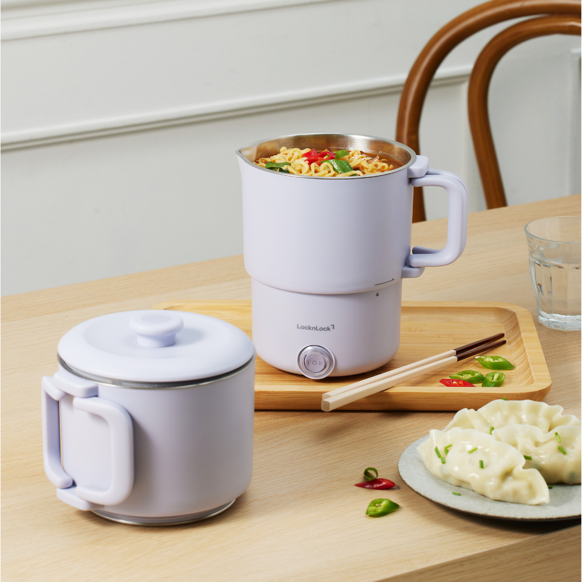 Locknlock Foldable Rack LocknLock หม้ออเนกประสงค์ All-Stainless Foldable Multi-Cooker Essentai ...