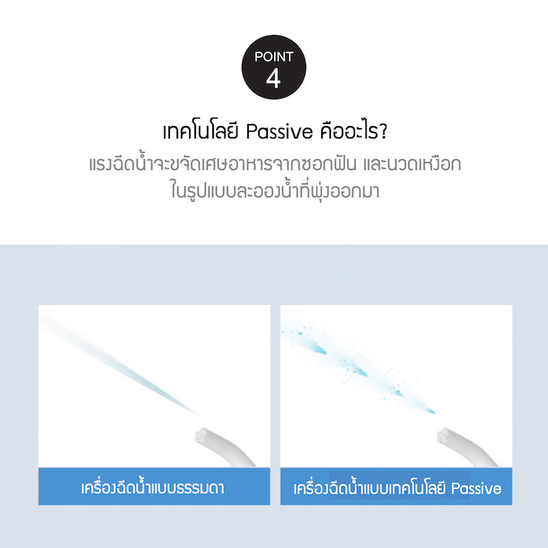 LocknLock เครื่องฉีดทำความสะอาดฟันไร้สาย Jumbo Cordless Oral Irrigator - ENR126WHT