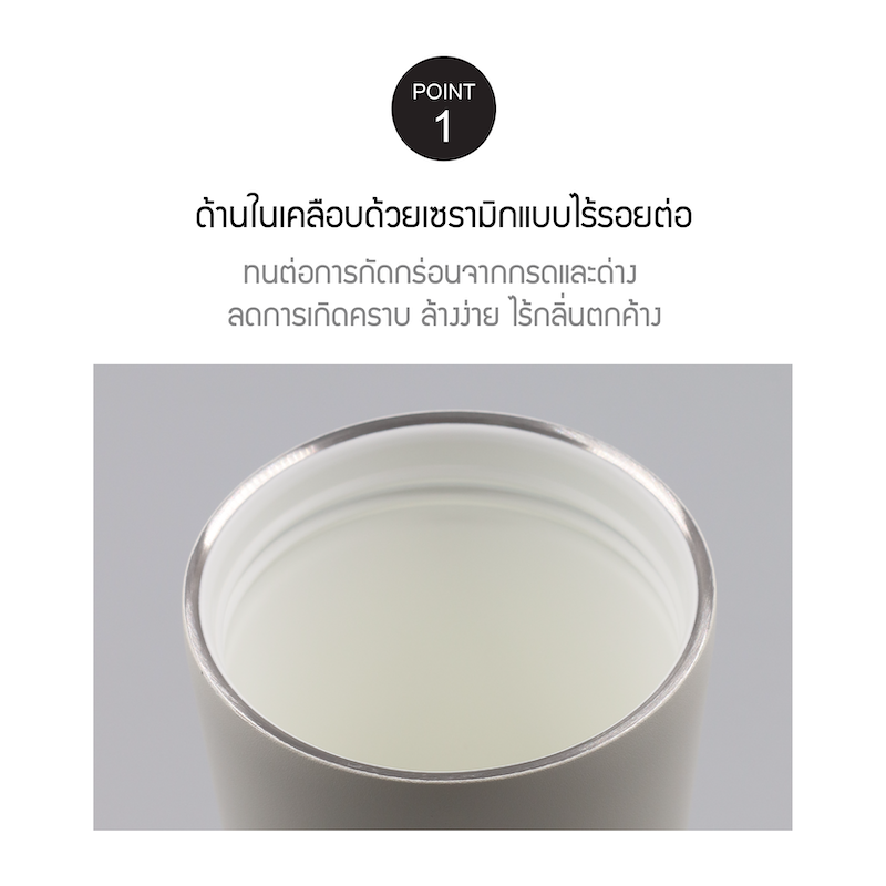 LocknLock แก้วน้ำเก็บอุณหภูมิ Energetic Ceramic Tumbler 550 ml. - LHC3414