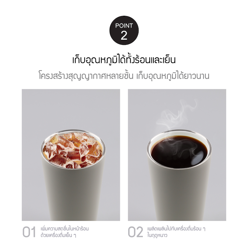 LocknLock แก้วน้ำเก็บอุณหภูมิ Energetic Ceramic Tumbler 550 ml. - LHC3414