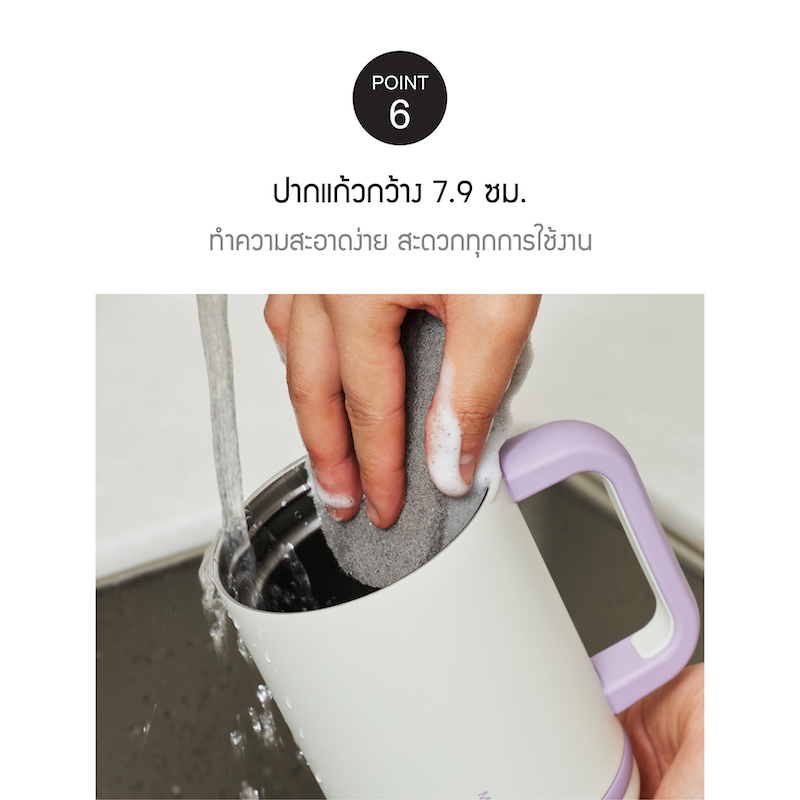 LocknLock แก้วน้ำเก็บอุณหภูมิ Metro Perfect Seal Tote Tumbler 600 ml. รุ่น LHC3402NVY