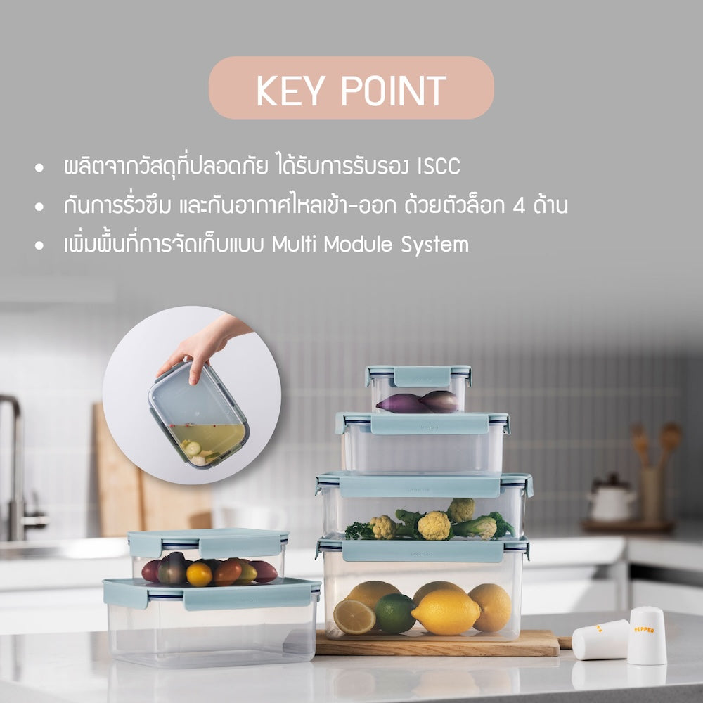LocknLock กล่องพลาสติกถนอมอาหาร Classic Plus Container