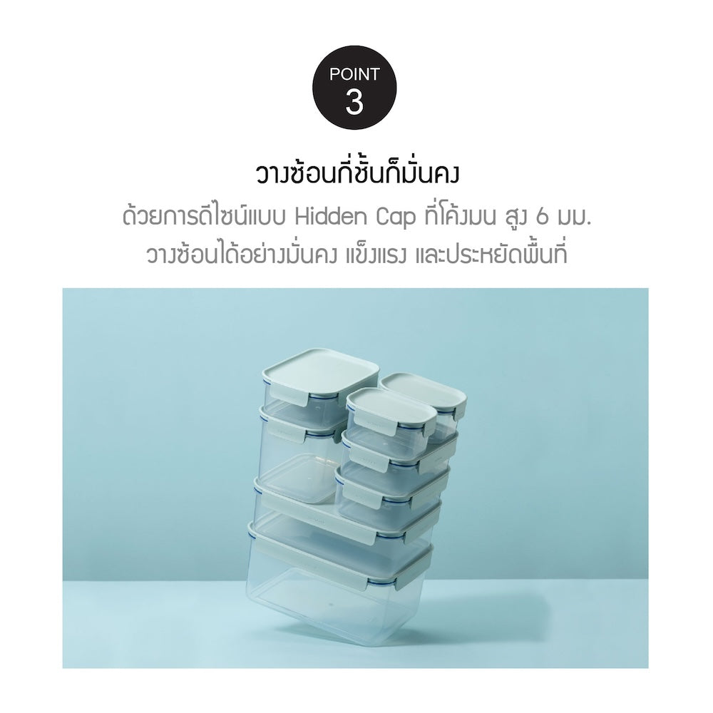 LocknLock กล่องพลาสติกถนอมอาหาร Classic Plus Container