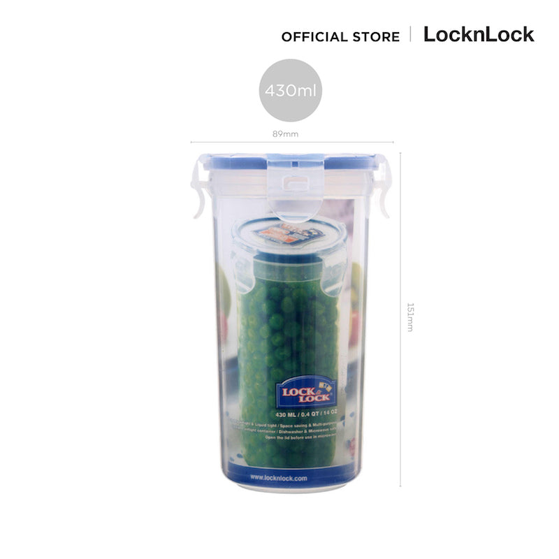 LocknLock กล่องพลาสติกถนอมอาหาร Classic Container ความจุ 430 ml. รุ่น HPL931L