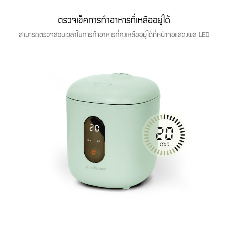 Jenniferoom หม้อหุงข้าวไฟฟ้า Macaron Rice Cooker Plus ความจุ 1.2 L. รุ่น JRTH-R2012