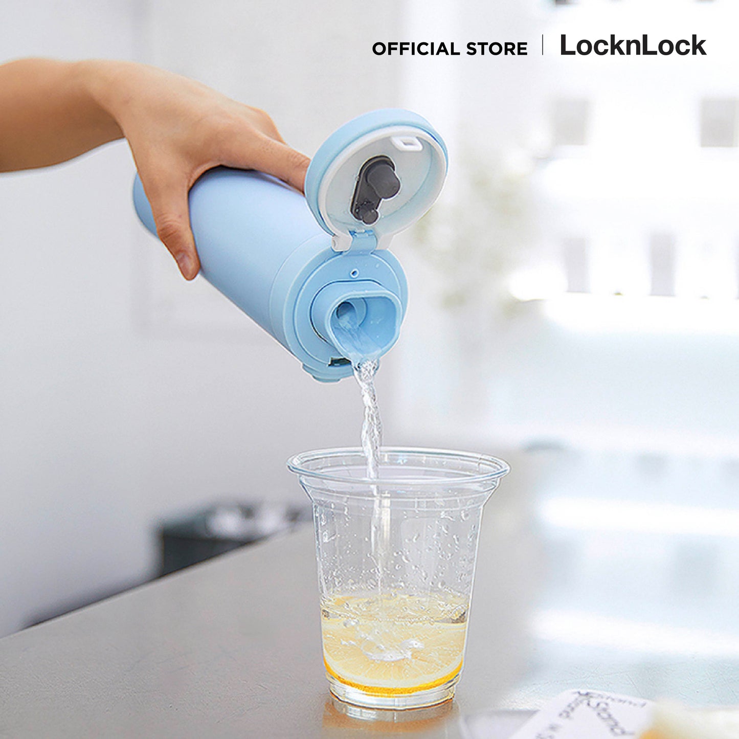 LocknLock Silhouette One Touch Tumbler 430ml. - LHC3274