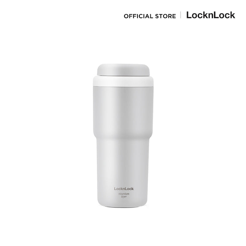 LocknLock แก้วน้ำเก็บอุณหภูมิ The First One Touch Tumbler (Titanium layer) 480 ml. - LHC3291