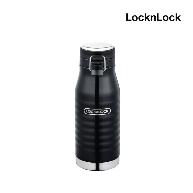 LocknLock กระบอกน้ำเก็บอุณหภูมิ Wave Bottle ความจุ 460 ml. รุ่น LHC4149BLK