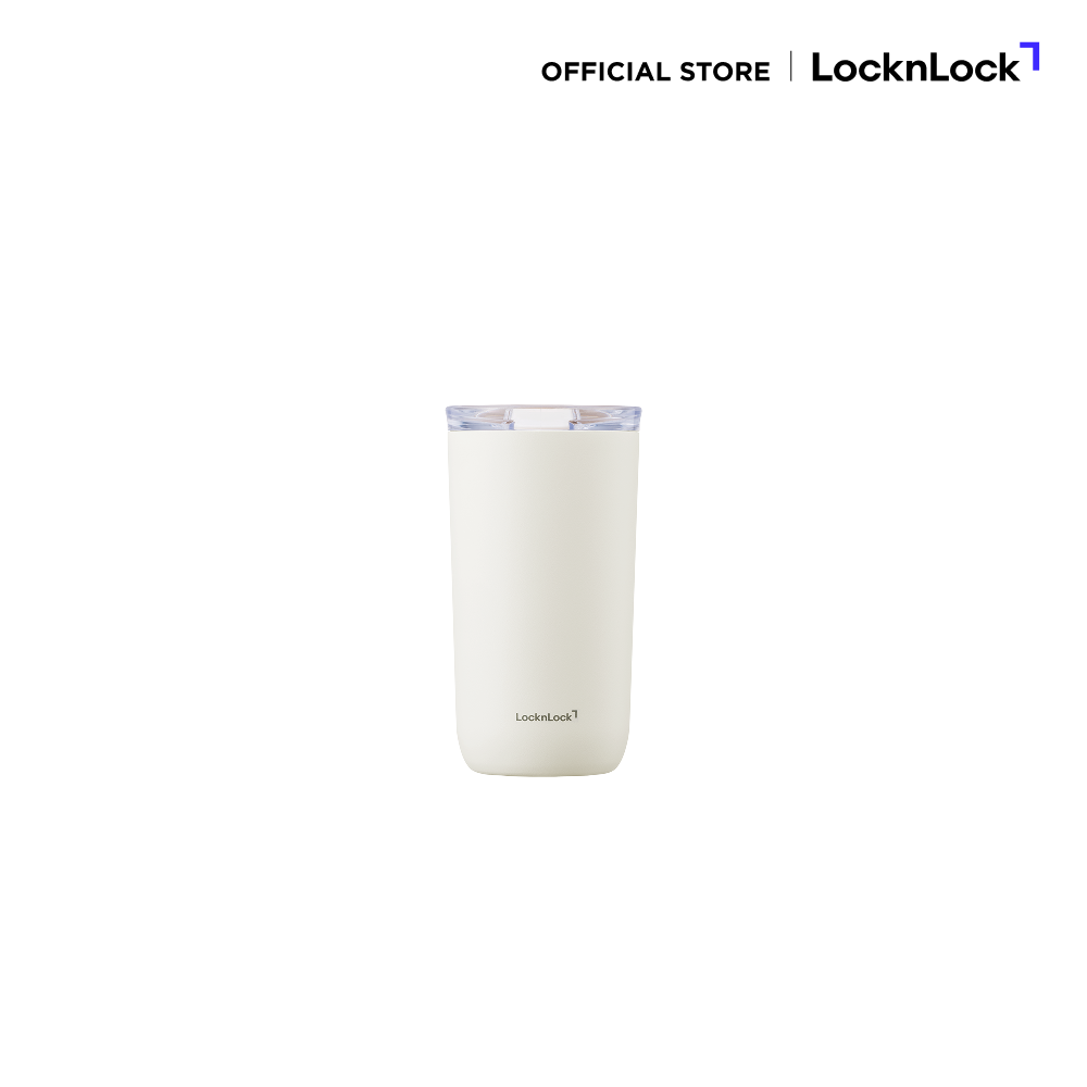 LocknLock แก้วเก็บอุณหภูมิเคลือบเซรามิก Smooth Slider Ceramic Tumbler ความจุ 490ml. รุ่น LHC4166