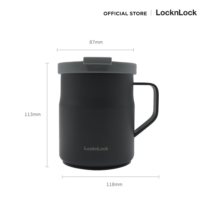 LocknLock แก้วน้ำเก็บอุณหภูมิ Metro Mug Tumbler ความจุ 370 ml. รุ่น LHC4262GRY