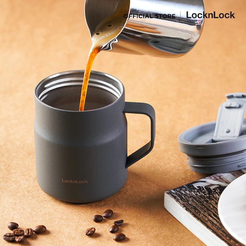 LocknLock แก้วน้ำเก็บอุณหภูมิ Metro Mug Tumbler ความจุ 370 ml. รุ่น LHC4262GRY