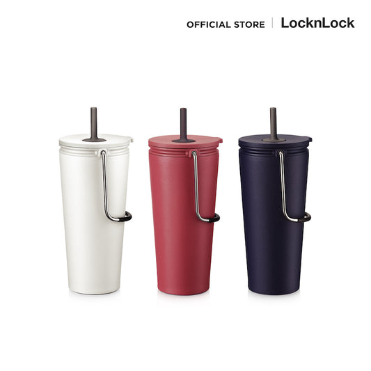 LocknLock Bucket Tumbler with Straw 540 ml. - LHC4268