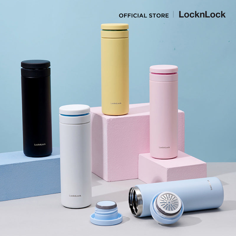 LocknLock กระบอกน้ำเก็บอุณหภูมิ Silhouette Screw Tumbler 440 ml. - LHC4287