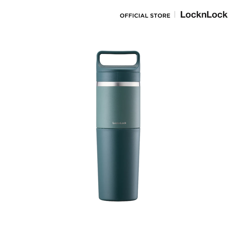 LocknLock กระบอกน้ำเก็บอุณหภูมิ SLO 2 IN 1 Handle Tumbler 1000 ml. (1 L.) - LHC4332