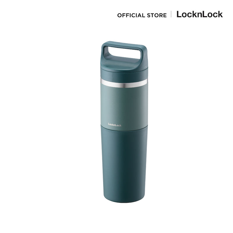 LocknLock กระบอกน้ำเก็บอุณหภูมิ SLO 2 IN 1 Handle Tumbler 1000 ml. (1 L.) - LHC4332