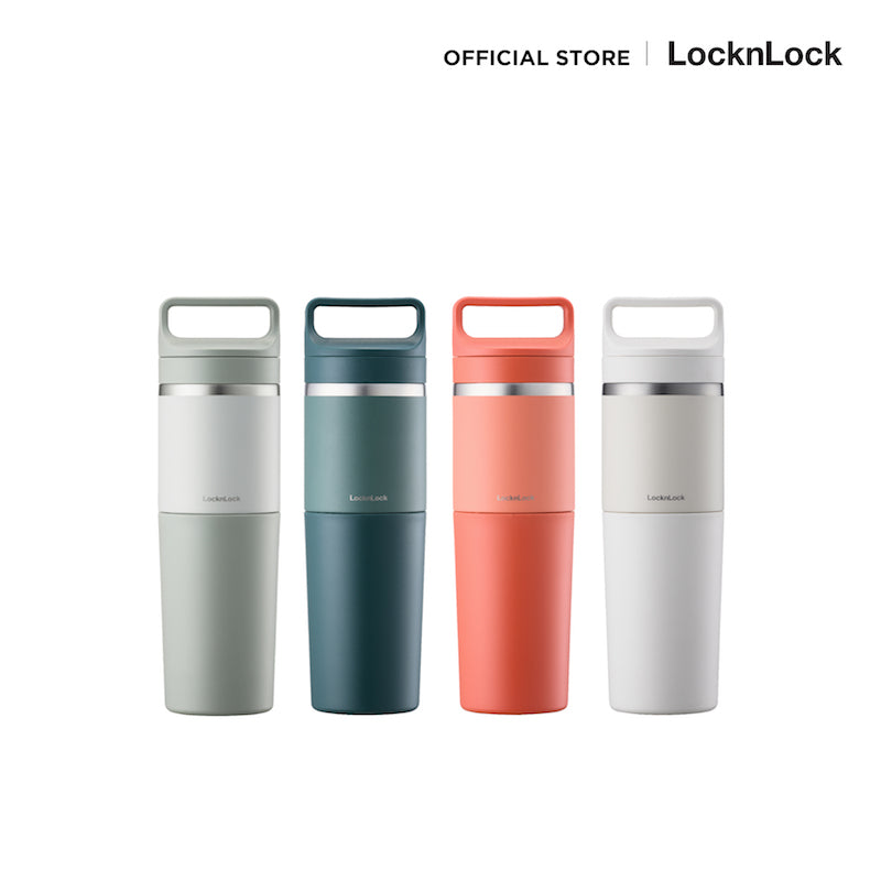 LocknLock กระบอกน้ำเก็บอุณหภูมิ SLO 2 IN 1 Handle Tumbler 1000 ml. (1 L.) - LHC4332