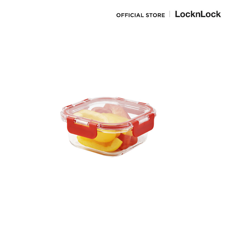 กล่องแก้วใส่อาหาร LocknLock Tritan Cap Glass Container 520 ml. - LLG236