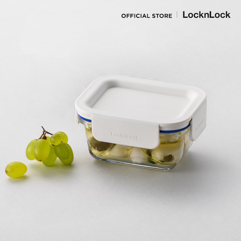 LocknLock กล่องแก้วถนอมอาหาร The Clear Square Container ความจุ 160 ml ...