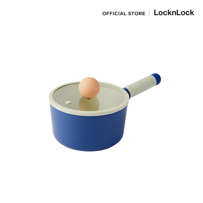 LocknLock หม้อด้ามพร้อมฝา LocknLock Rolling Pop ขนาด 16 cm. LOP1161I