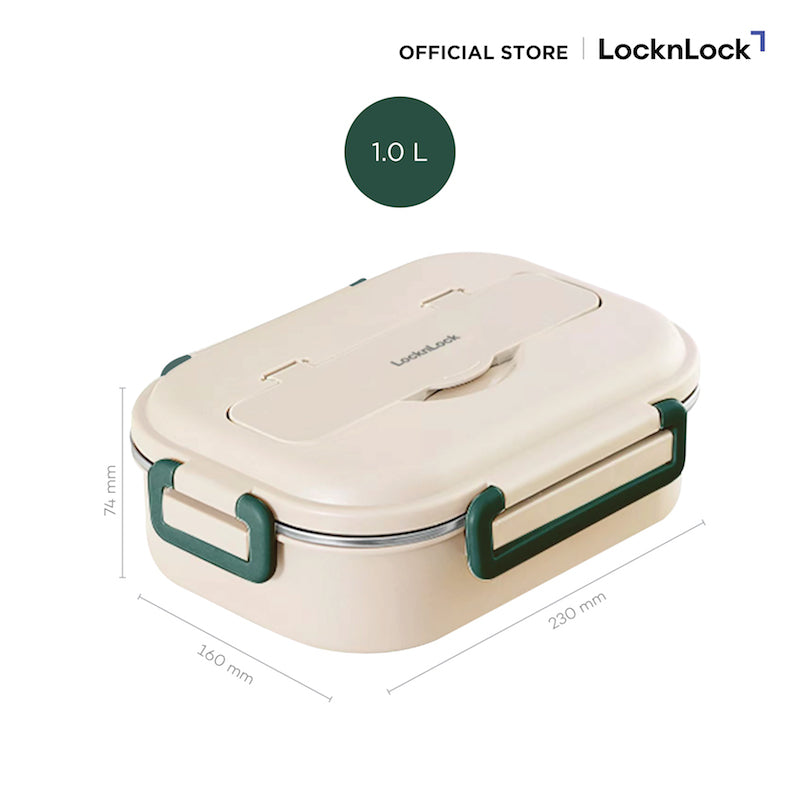 LocknLock กล่องใส่อาหารกลางวัน 3 ช่อง Compartment Lunch Box ความจุ 1000ml. รุ่น LST712
