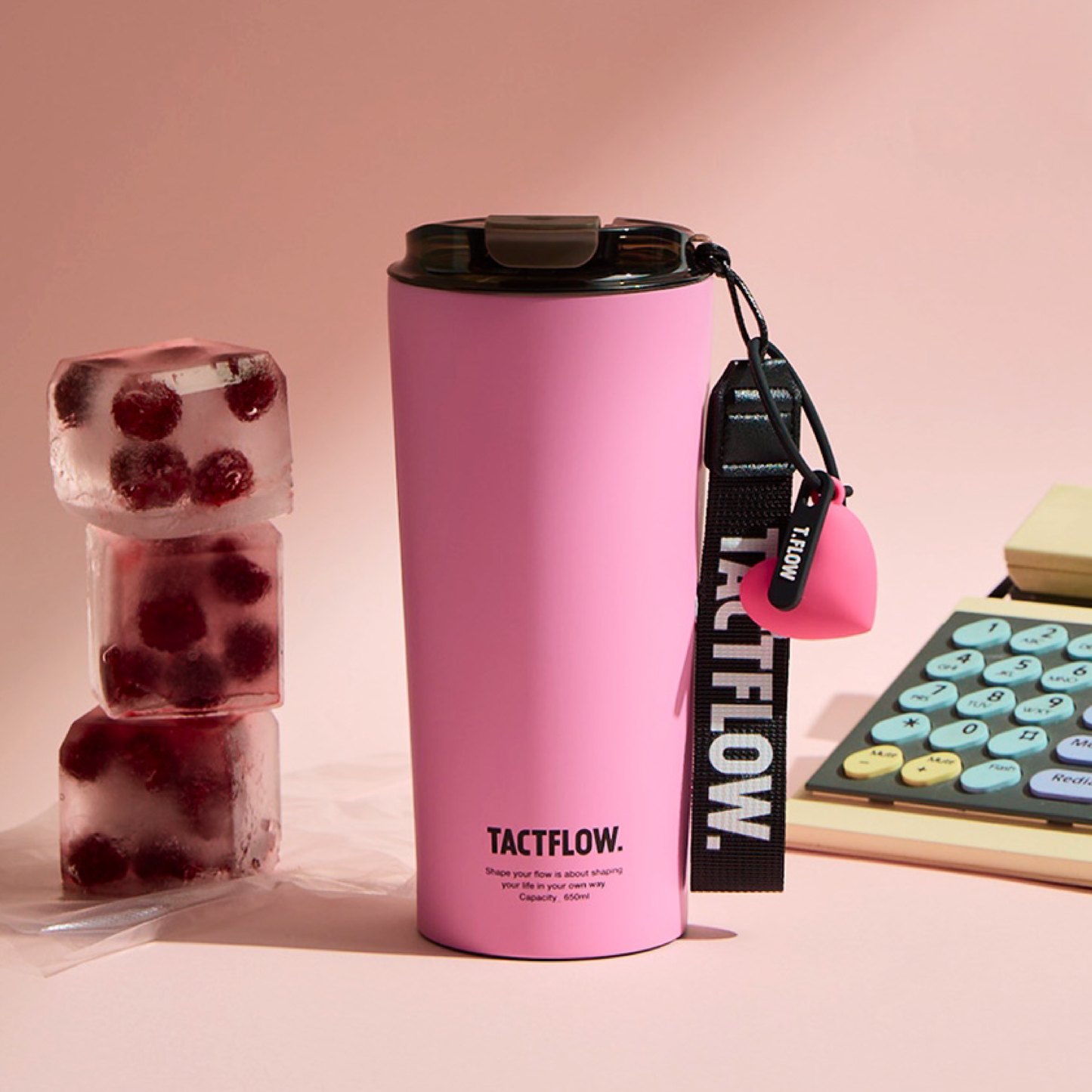 TACTFLOW Ceramic Tumbler แก้วน้ำเก็บอุณหภูมิ ความจุ 650ml. รุ่น TFB501 - TFB509