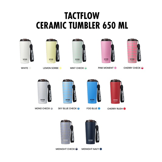 TACTFLOW Ceramic Tumbler แก้วน้ำเก็บอุณหภูมิ ความจุ 650ml. รุ่น TFB501 - TFB509