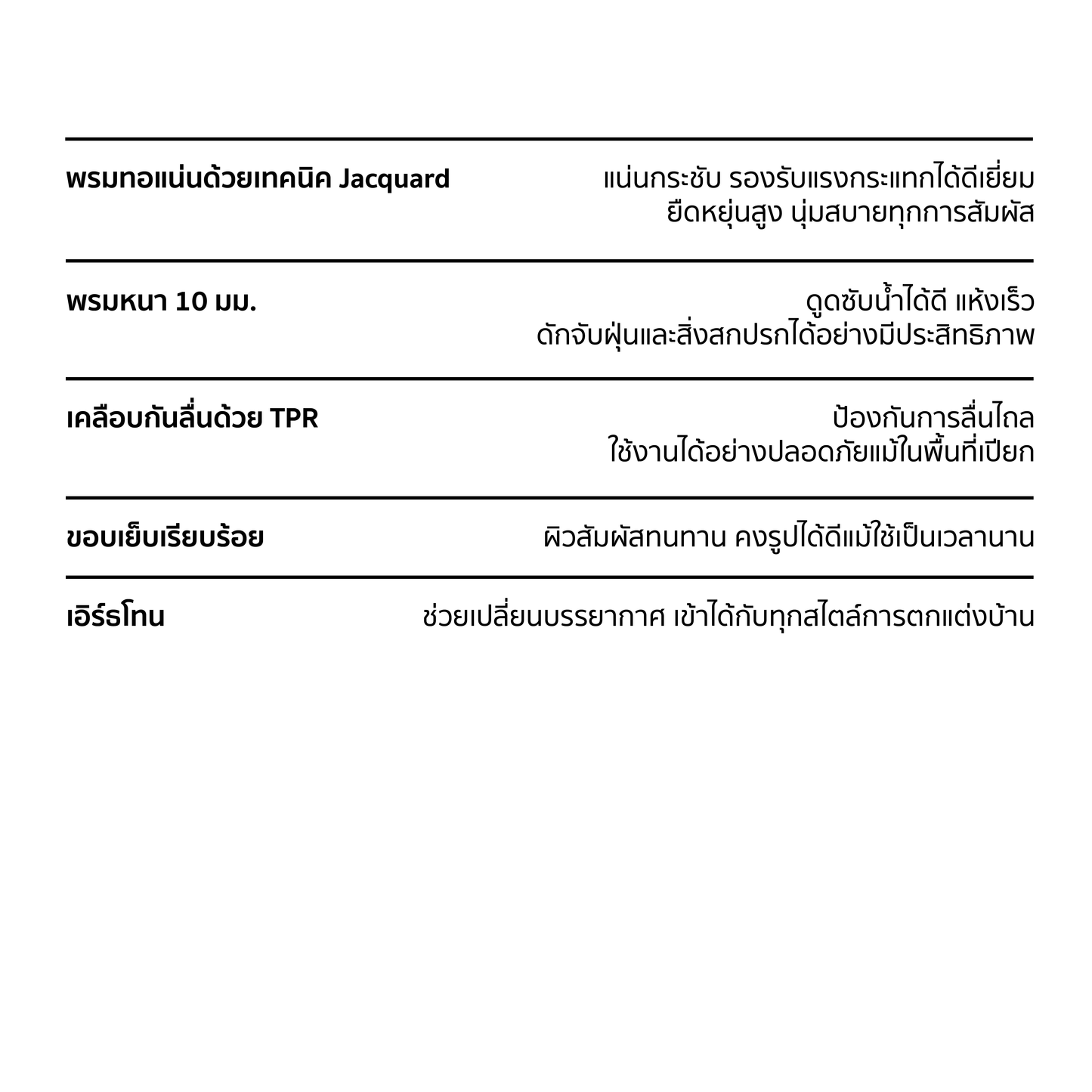 TACTFLOW พรมเช็ดเท้า Bath Mat รุ่น TFH20