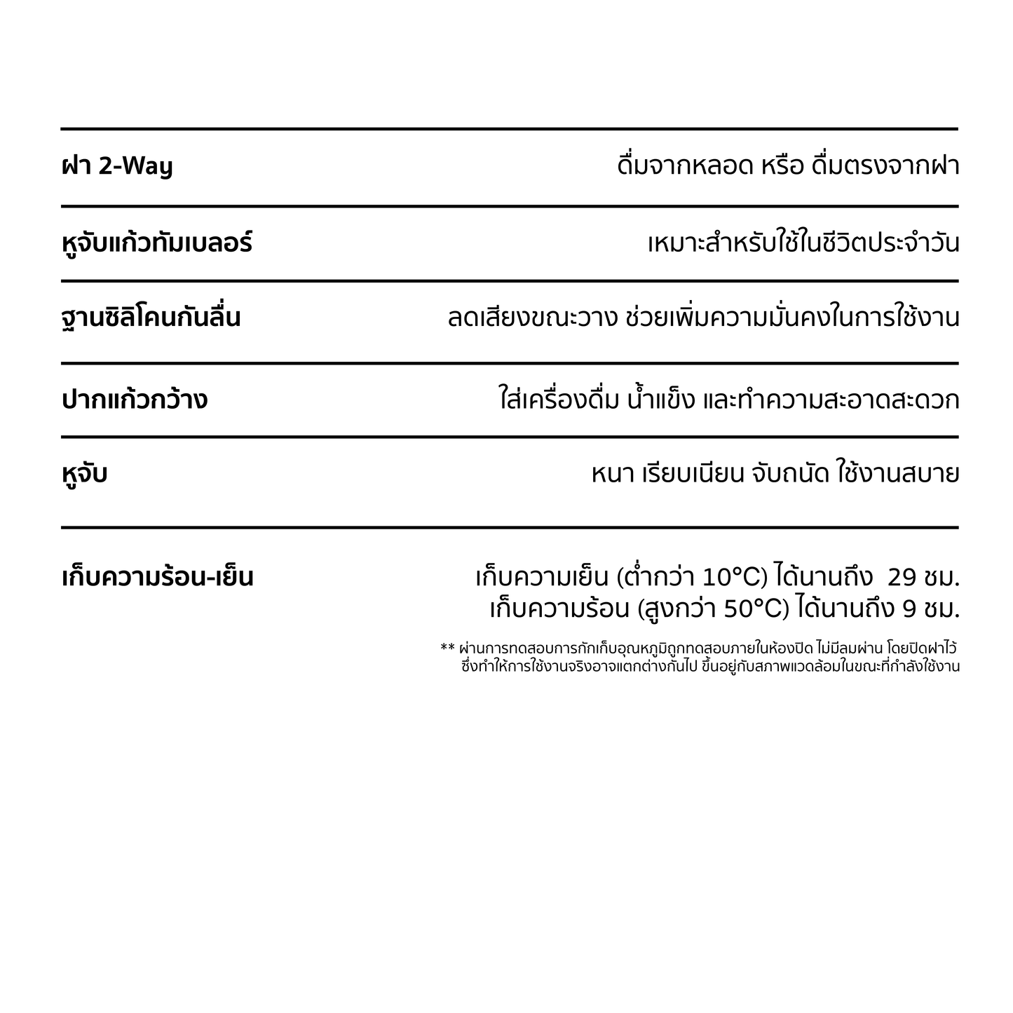 TACTFLOW แก้วน้ำเก็บอุณหภูมิ Mug Tumbler 700ml. รุุ่น TFB201 - TFB206