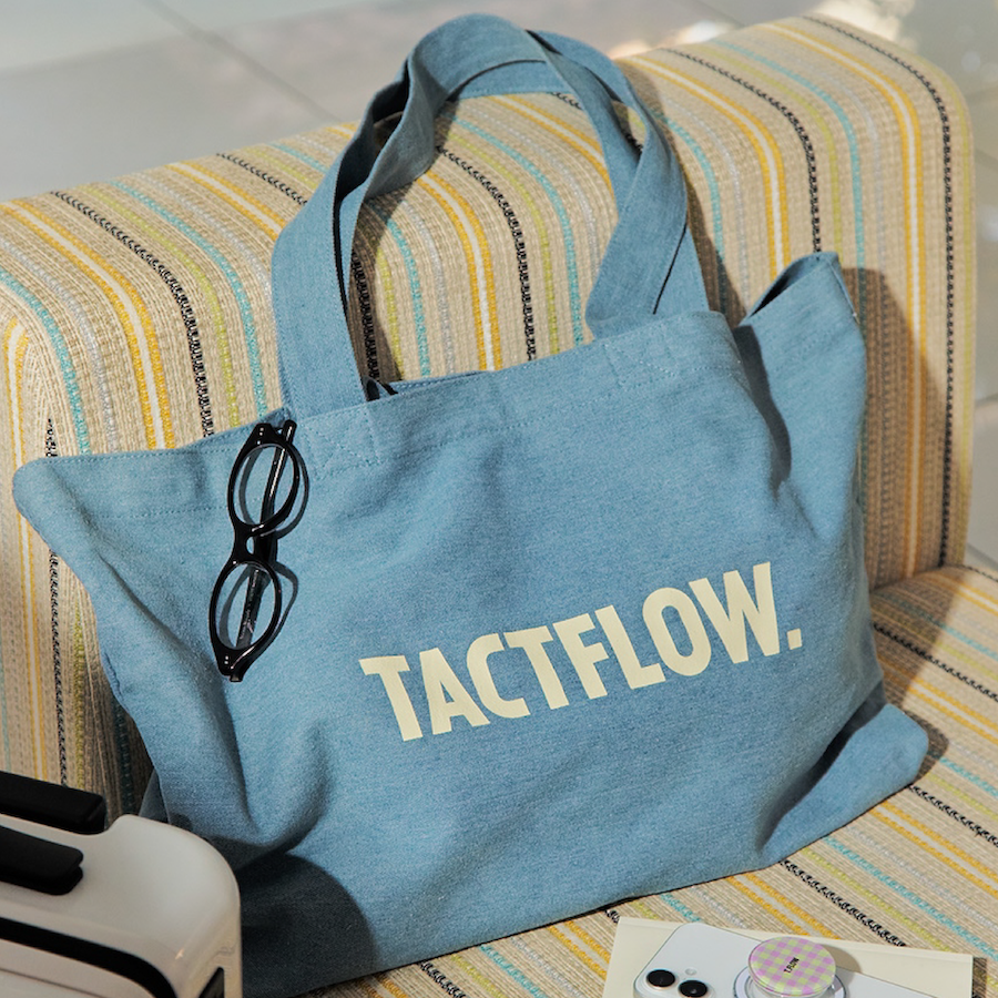 TACTFLOW กระเป๋าผ้า Daily Tote Bag (Size L) รุ่น TFF110