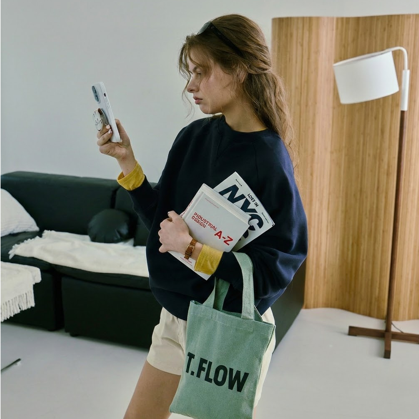TACTFLOW กระเป๋าผ้า Daily Tote Bag (Size S) รุ่น TFF100