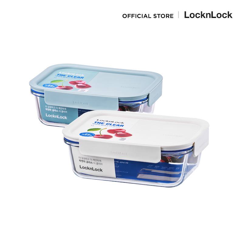 LocknLock กล่องถนอมอาหาร The Clear Rectangle Container ความจุ 1L. - LNG445MIT